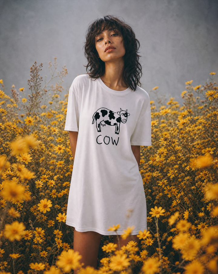 Cow - T-shirt dress