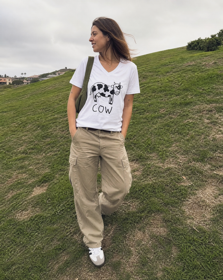 Cow - V-Neck T-Shirt