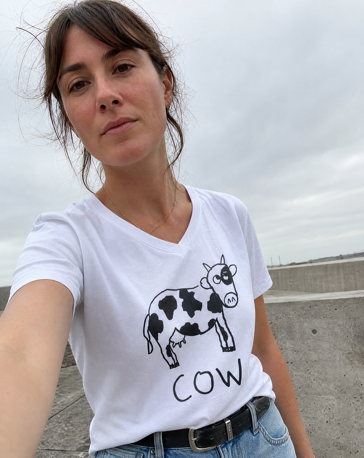 Cow - V-Neck T-Shirt