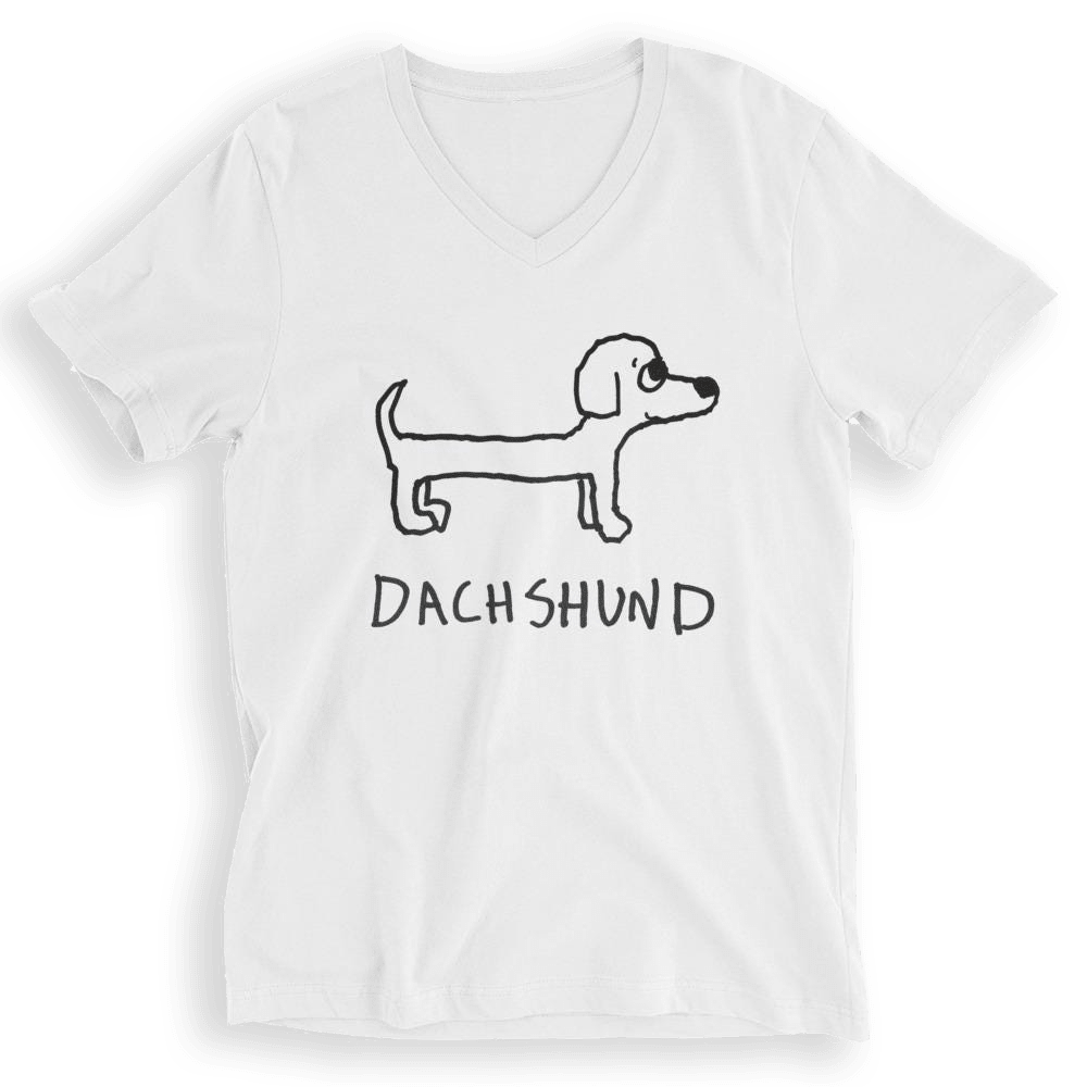 Dachshund - V - Neck T-Shirt - LoFi Animal Shirts