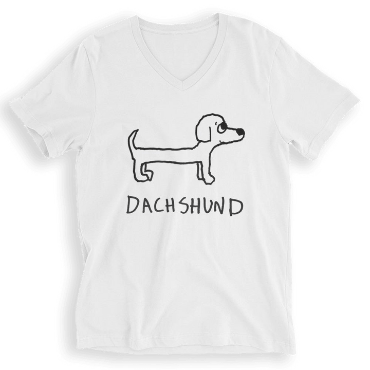 Dachshund - V - Neck T-Shirt - LoFi Animal Shirts