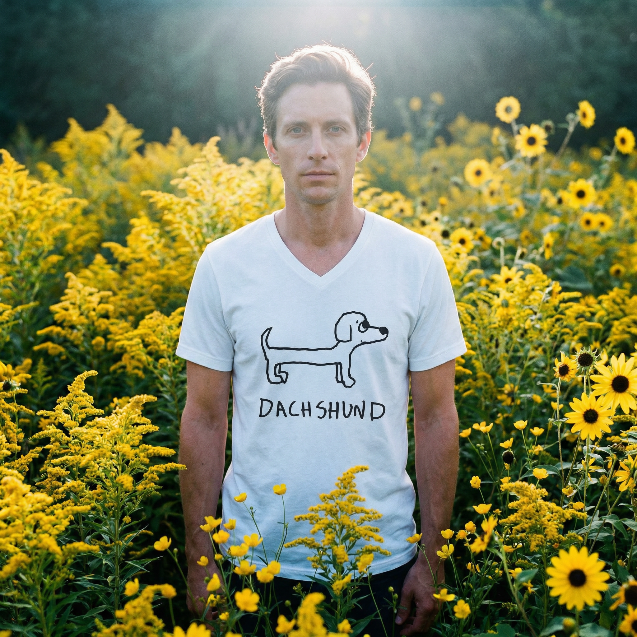 Dachshund - Unisex V-neck Tee