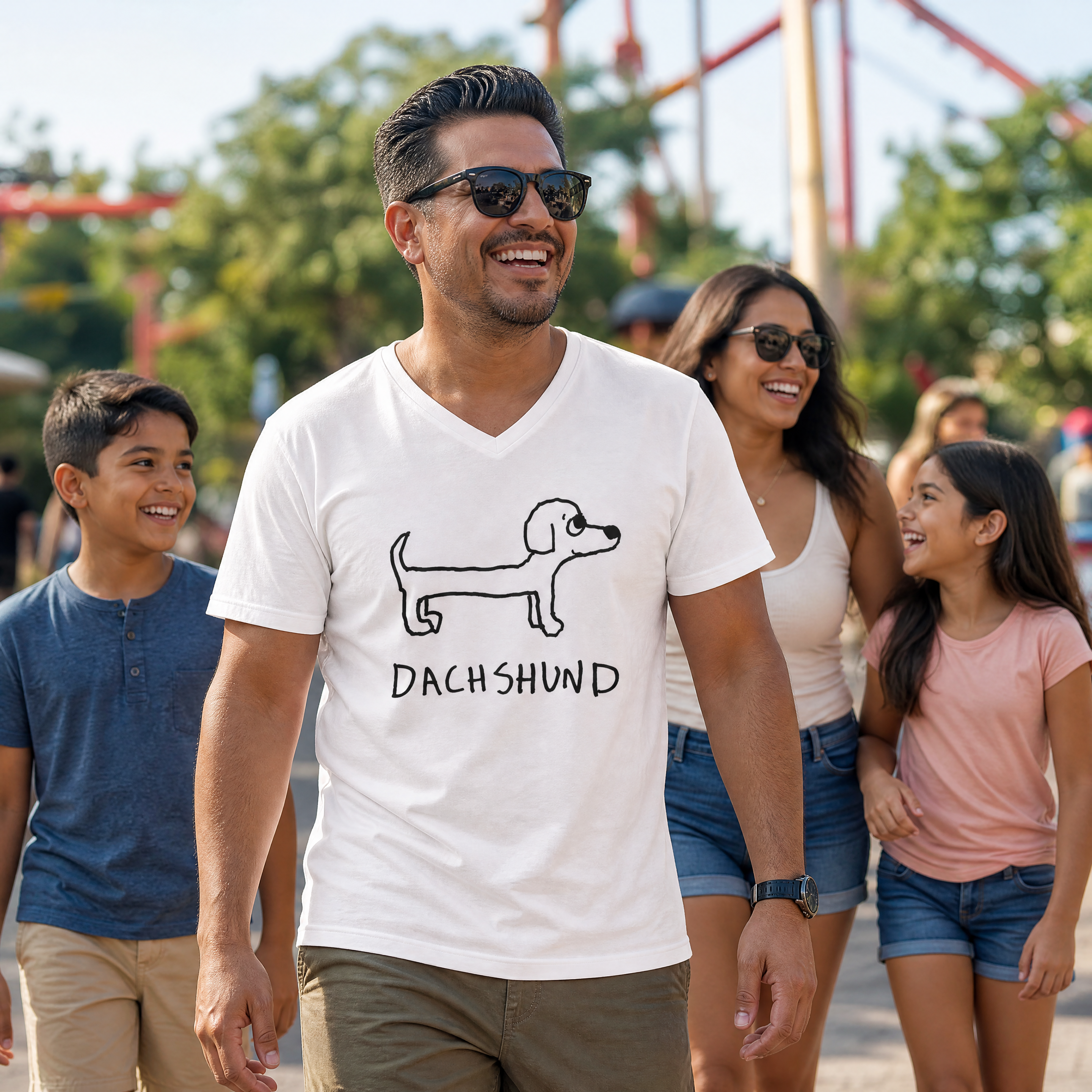 Dachshund - Unisex V-neck Tee