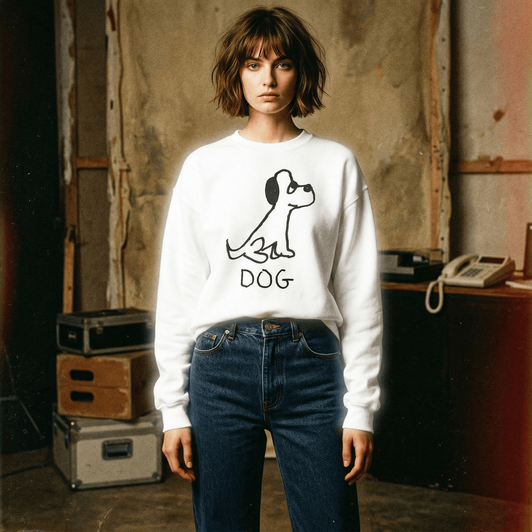 Dog - Crewneck Sweatshirt - LoFi Animal Shirts