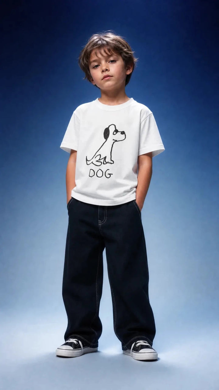 Dog - Kids Tee - LoFi Animal Shirts