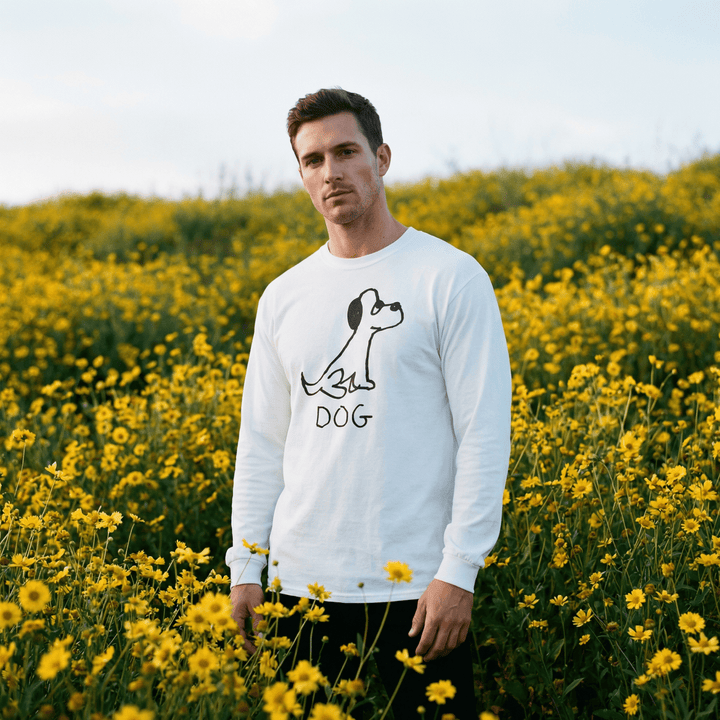 Dog - Long Sleeve Tee - LoFi Animal Shirts