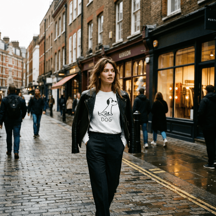 Dog - Long Sleeve Tee - LoFi Animal Shirts