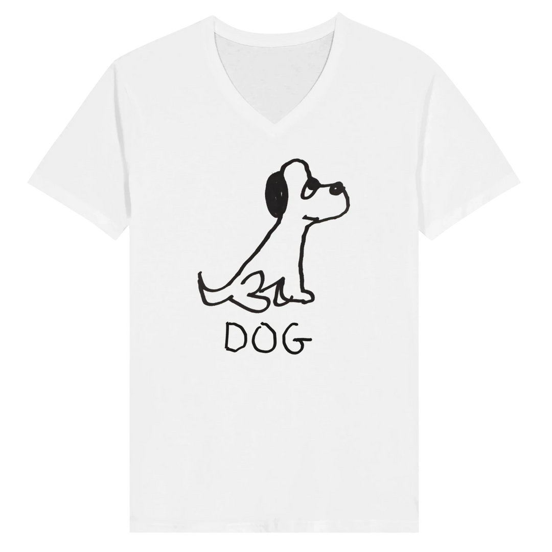 Dog - V-Neck T-Shirt - LoFi Animal Shirts