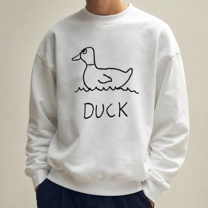 Duck - Crewneck Sweatshirt - LoFi Animal Shirts