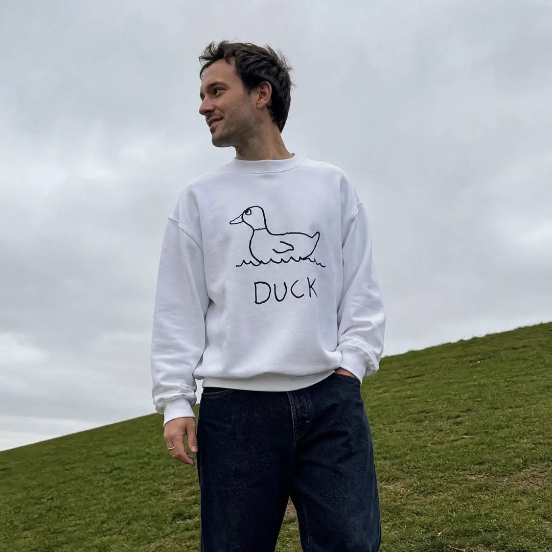 Duck - Crewneck Sweatshirt - LoFi Animal Shirts