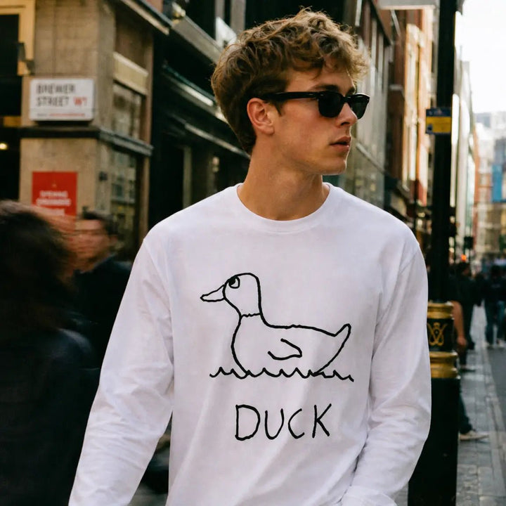 Duck - Long Sleeve Tee - LoFi Animal Shirts