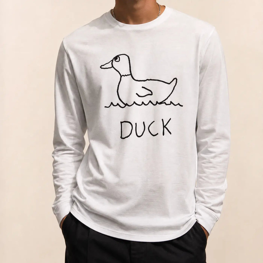 Duck - Long Sleeve Tee - LoFi Animal Shirts