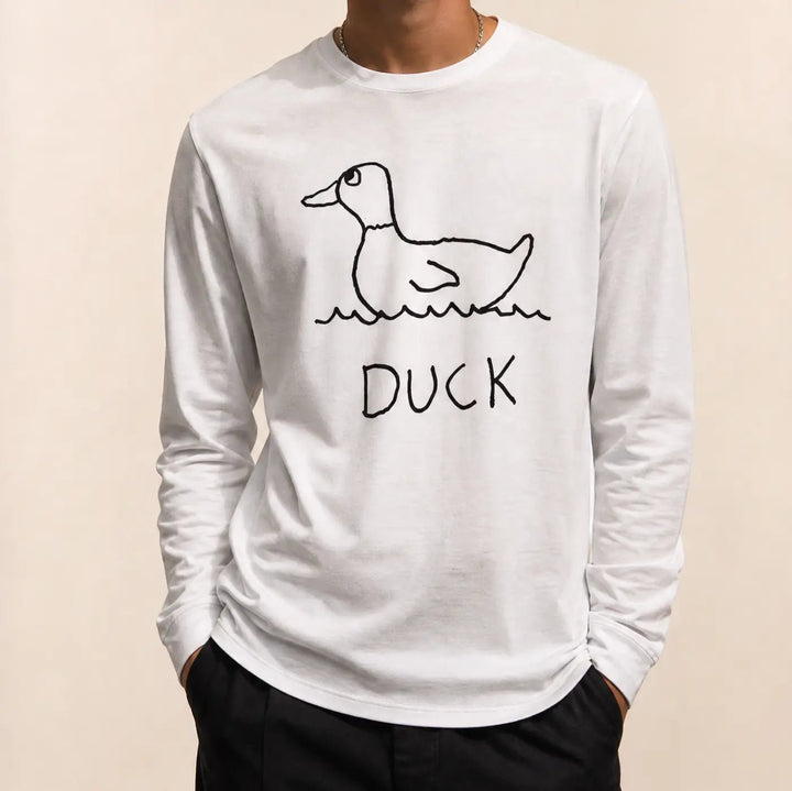Duck - Long Sleeve Tee - LoFi Animal Shirts