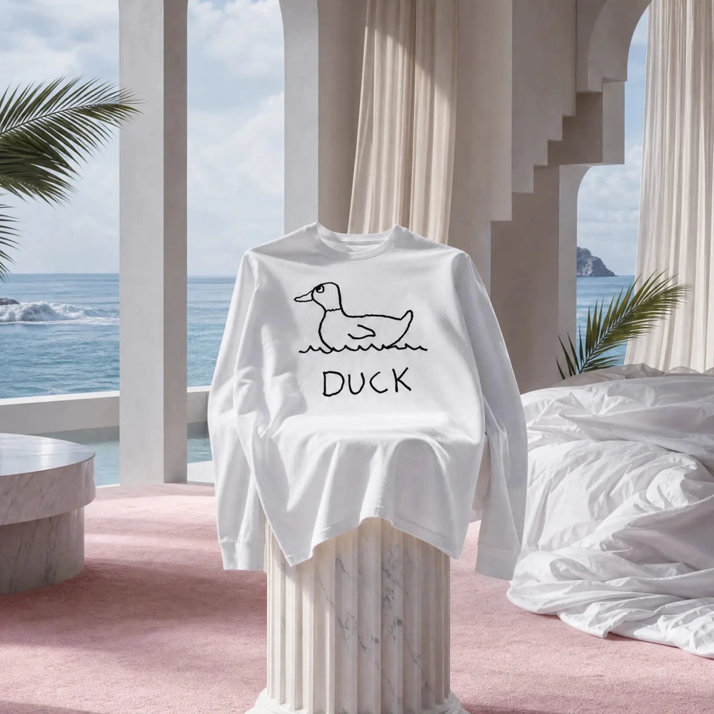 Duck - Long Sleeve Tee - LoFi Animal Shirts