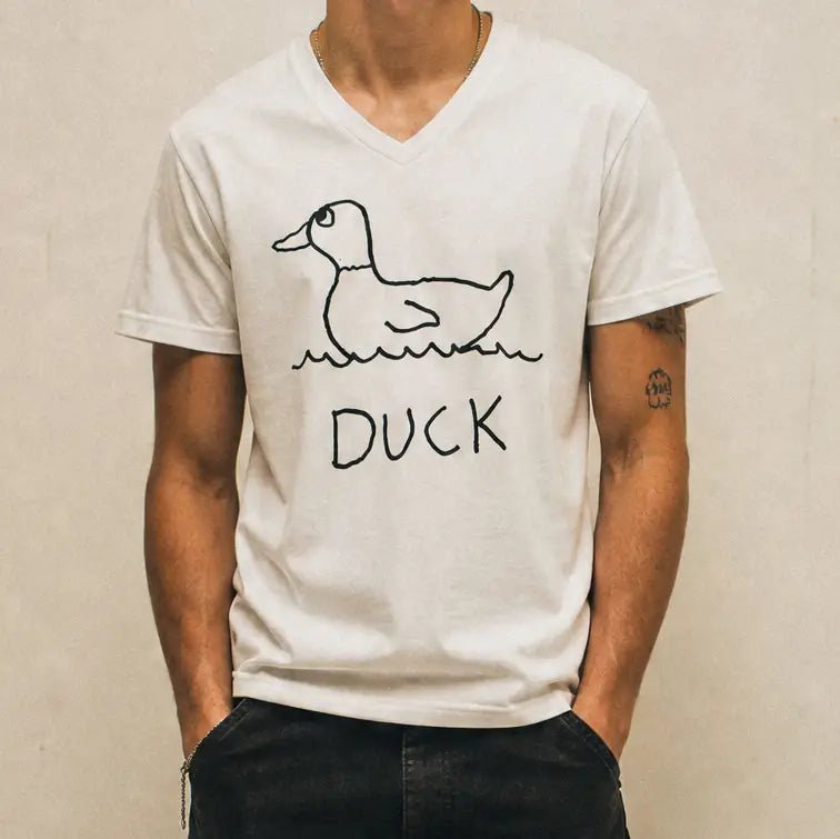 Duck - V - Neck T-Shirt - LoFi Animal Shirts
