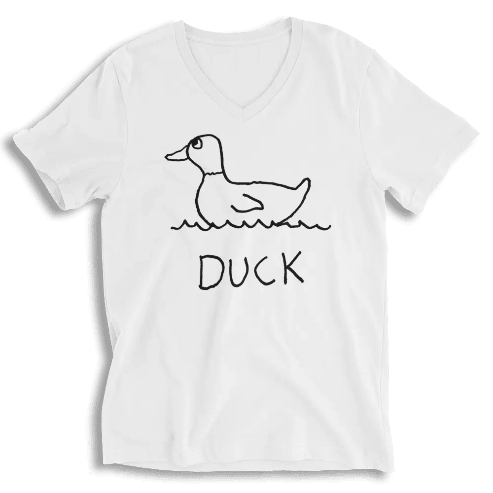 Duck - V - Neck T-Shirt - LoFi Animal Shirts