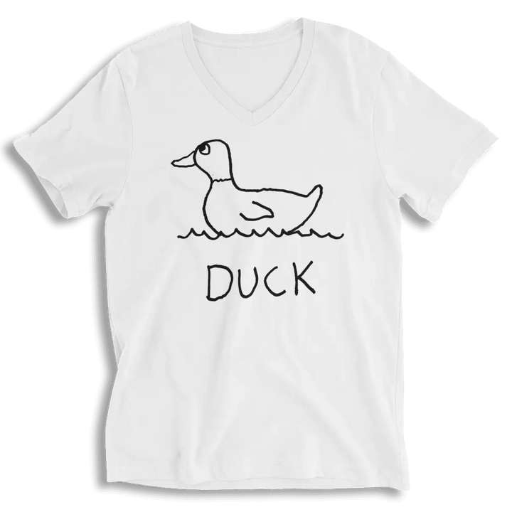 Duck - V - Neck T-Shirt - LoFi Animal Shirts