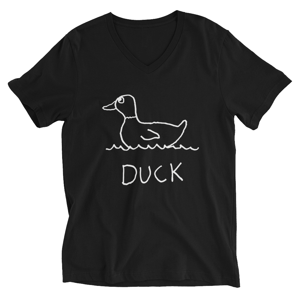Duck - V - Neck T-Shirt - LoFi Animal Shirts