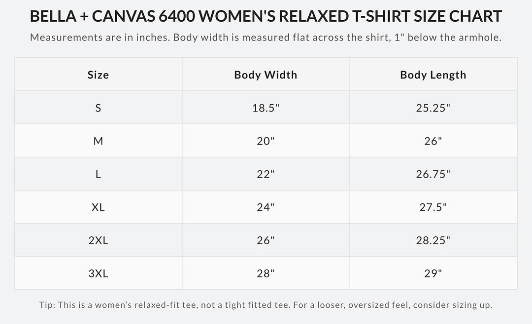 Bella + Canvas 6400 women&