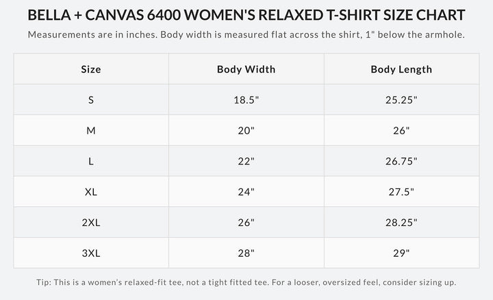 Bella + Canvas 6400 women&
