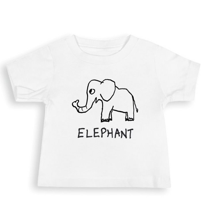 Elephant - Baby Tee - LoFi Animal Shirts