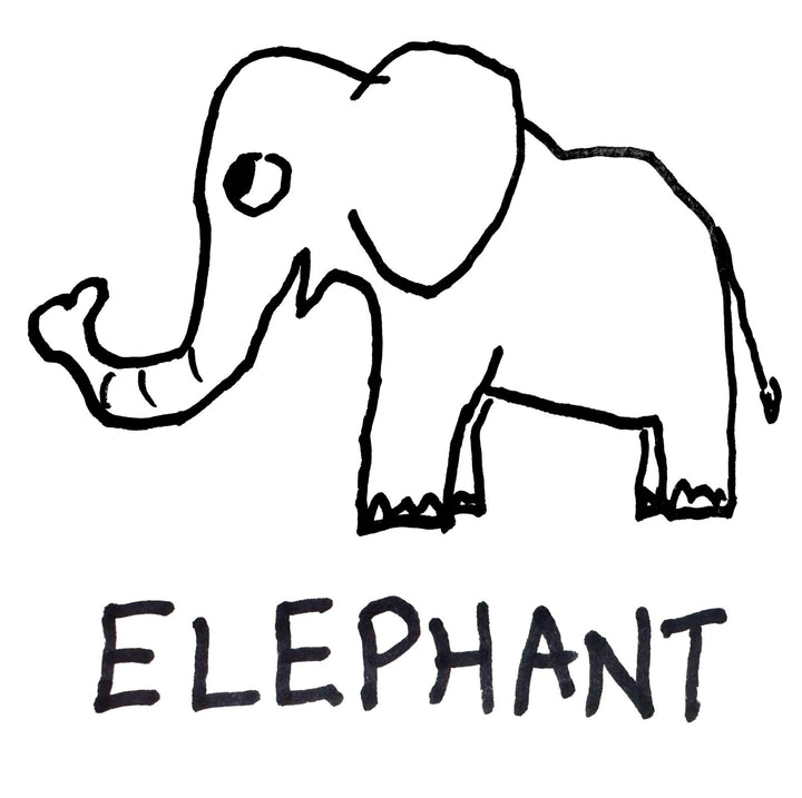 Elephant - Hoodie - LoFi Animal Shirts