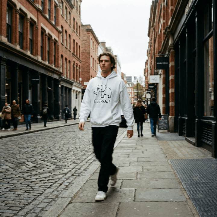 Elephant - Hoodie - LoFi Animal Shirts