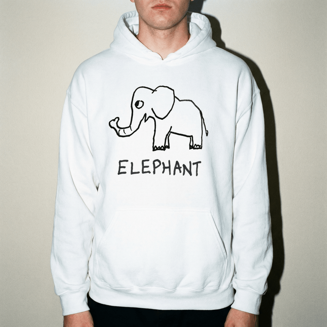 Elephant - Hoodie - LoFi Animal Shirts