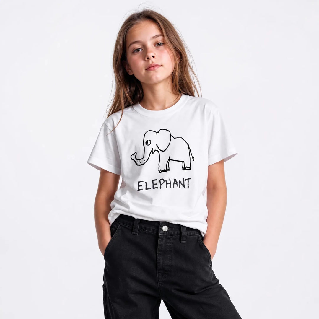 Elephant - Kids Tee - LoFi Animal Shirts