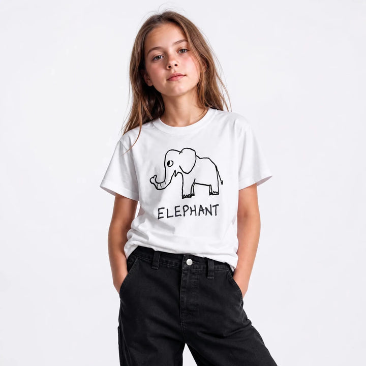 Elephant - Kids Tee - LoFi Animal Shirts