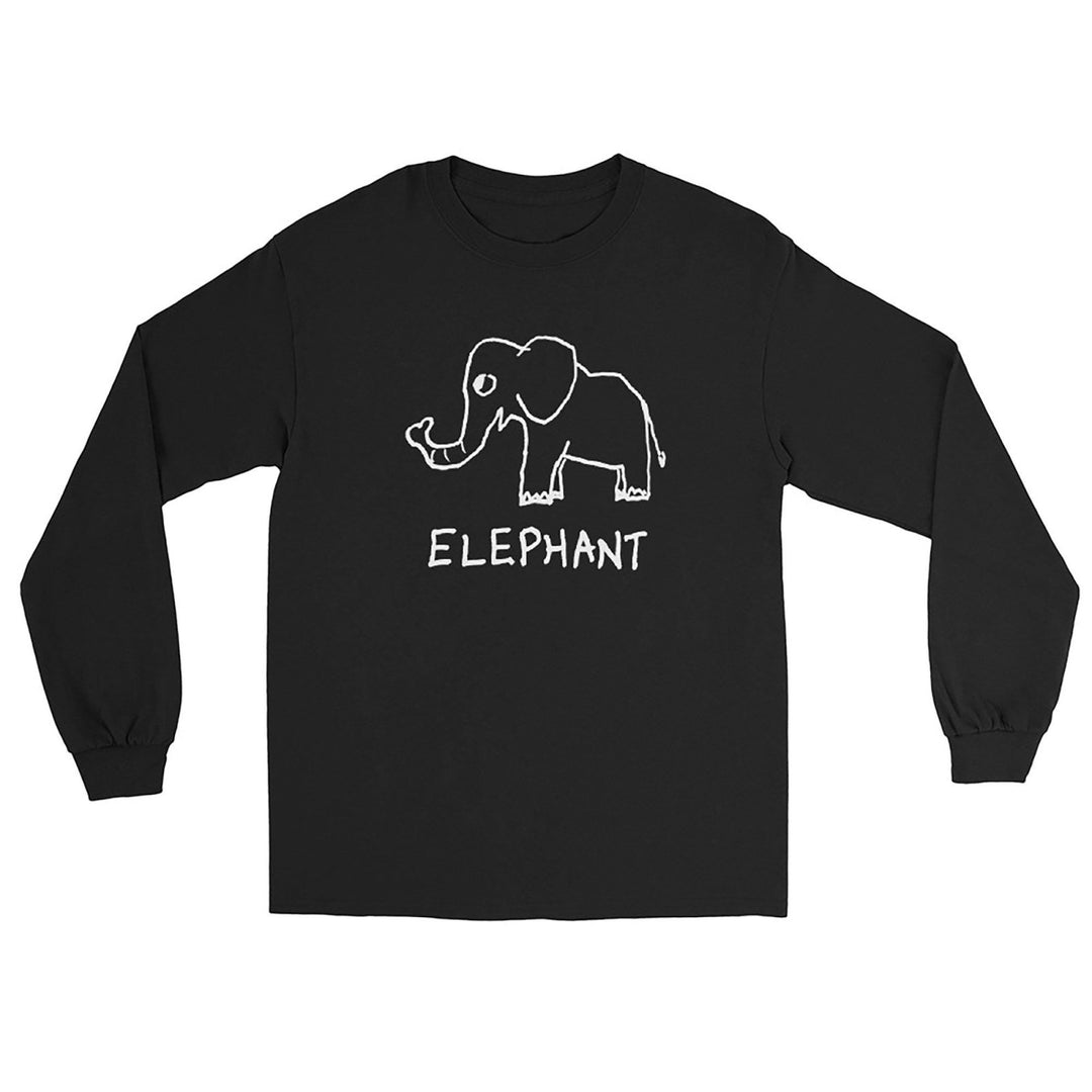 Elephant - Long Sleeve Tee - LoFi Animal Shirts