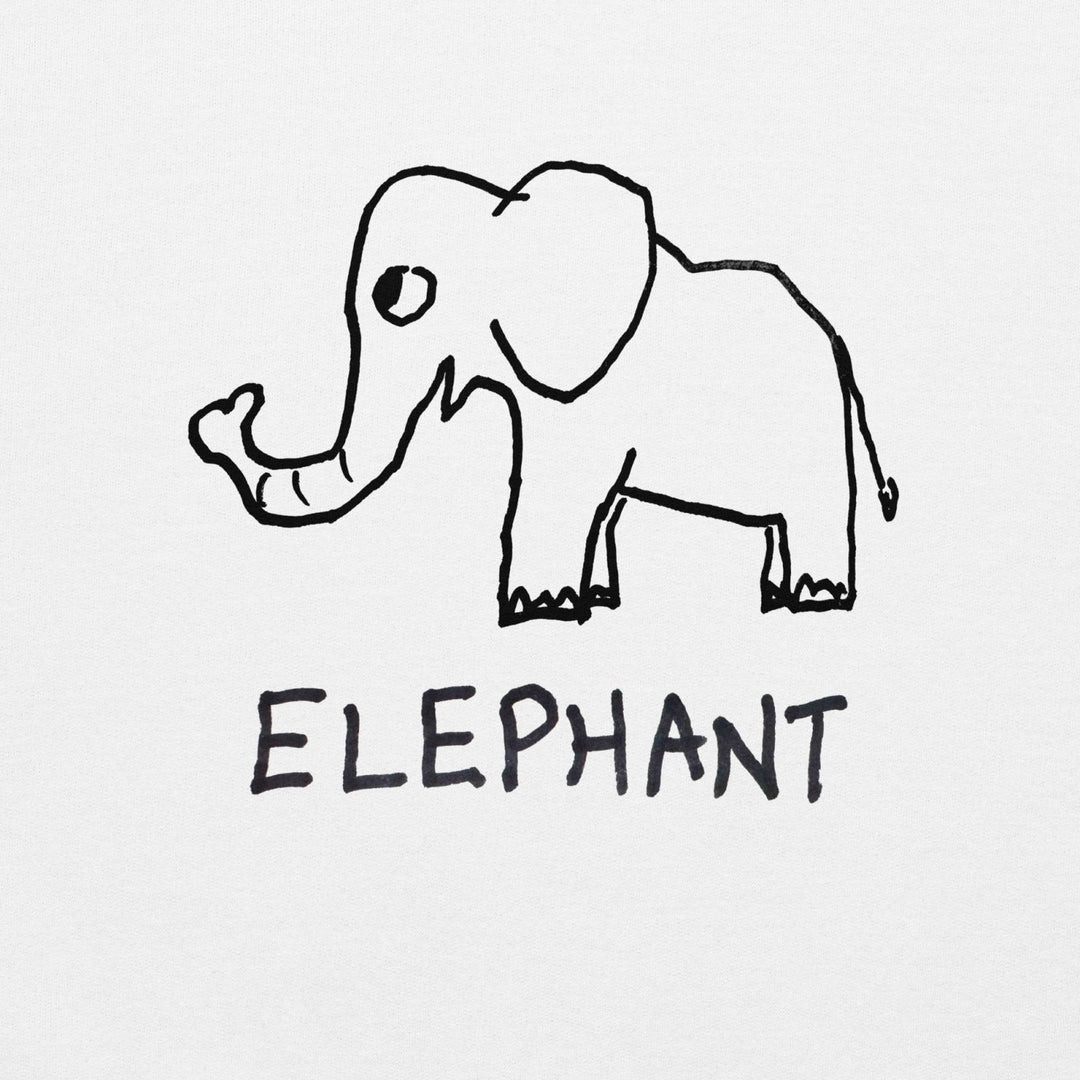 Elephant - V - Neck T-Shirt - LoFi Animal Shirts
