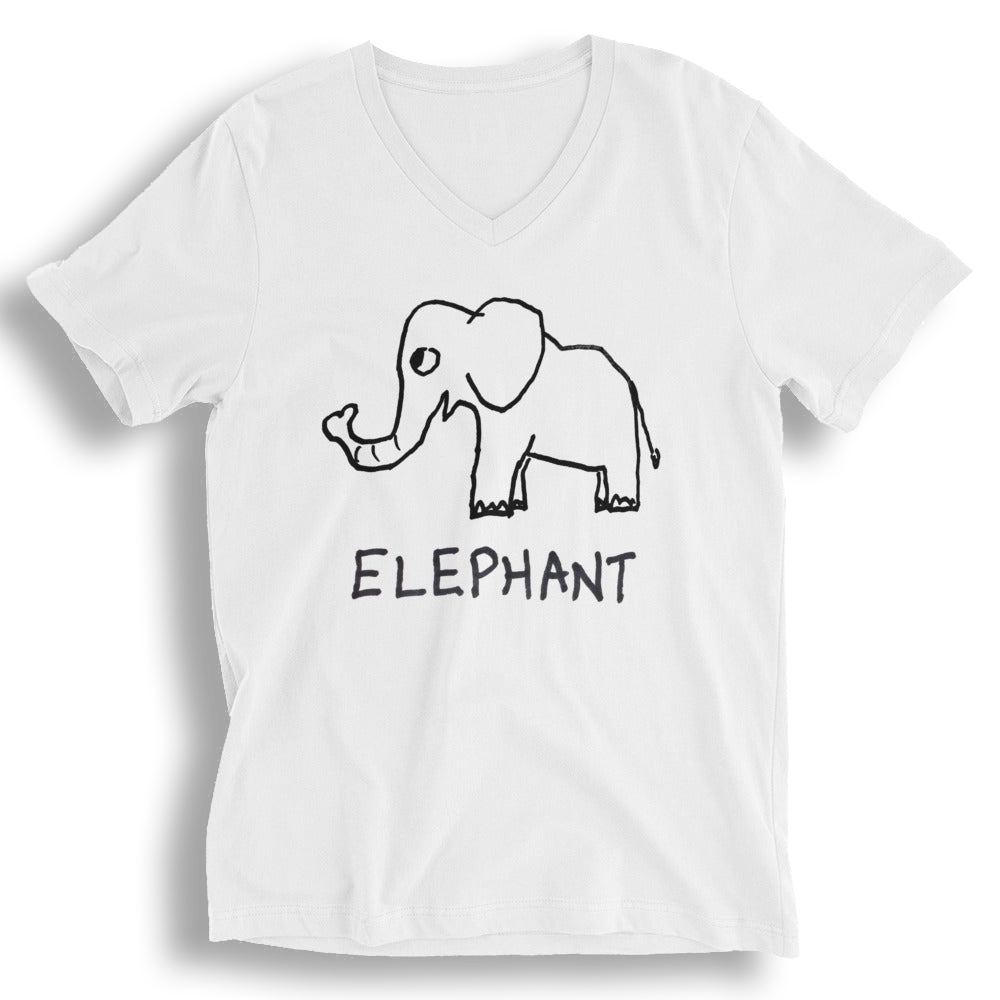 Elephant - Unisex V-neck Tee