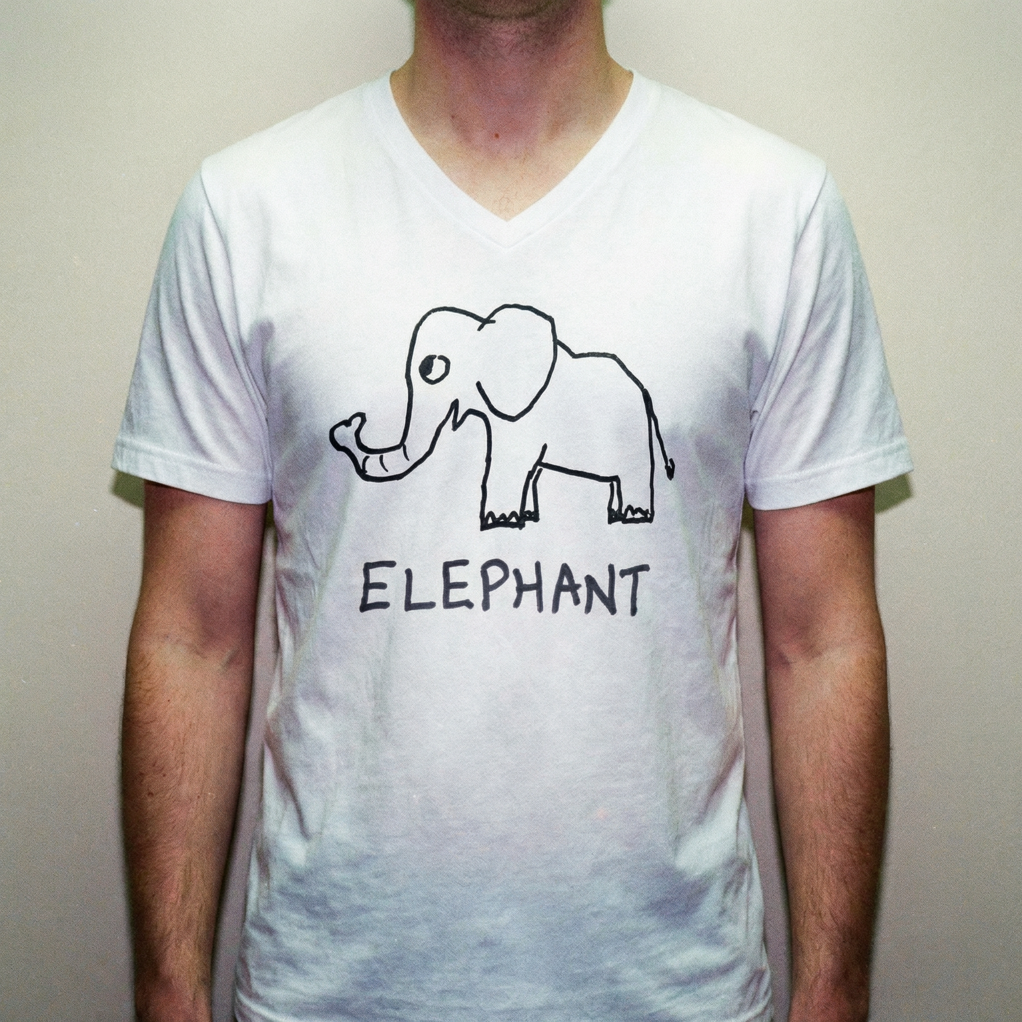 Elephant - Unisex V-neck Tee