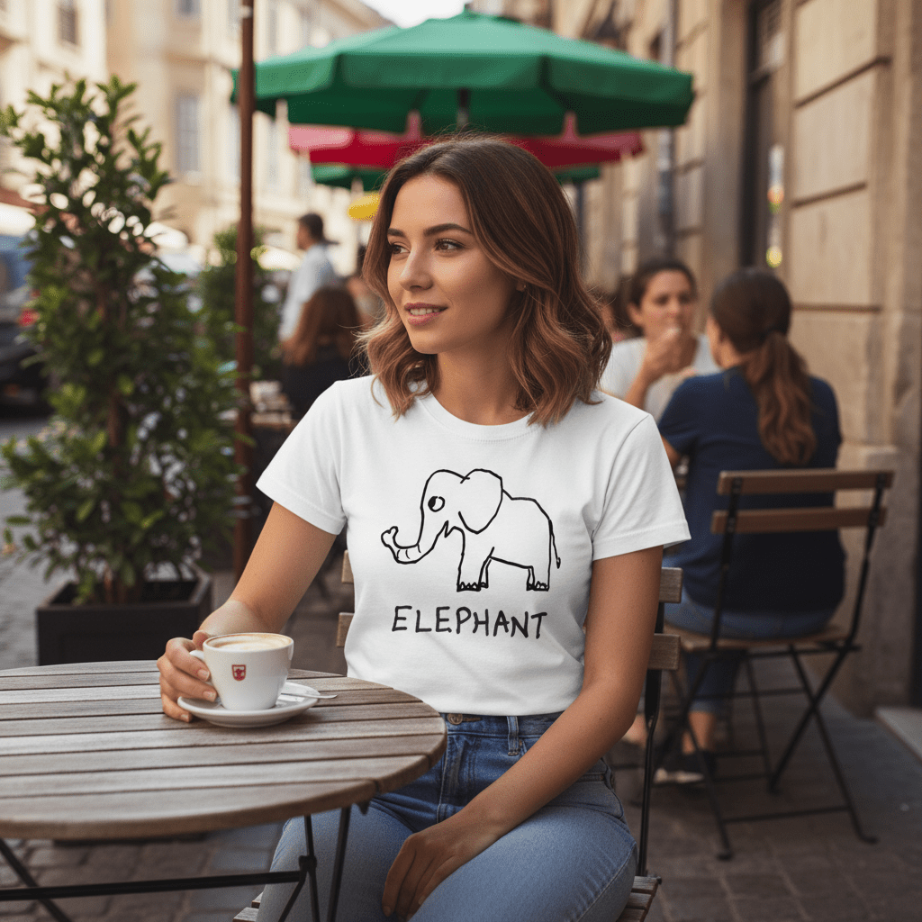 Elephant - Women's Fitted Tee