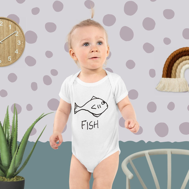 Fish - Baby Onesie - LoFi Animal Shirts