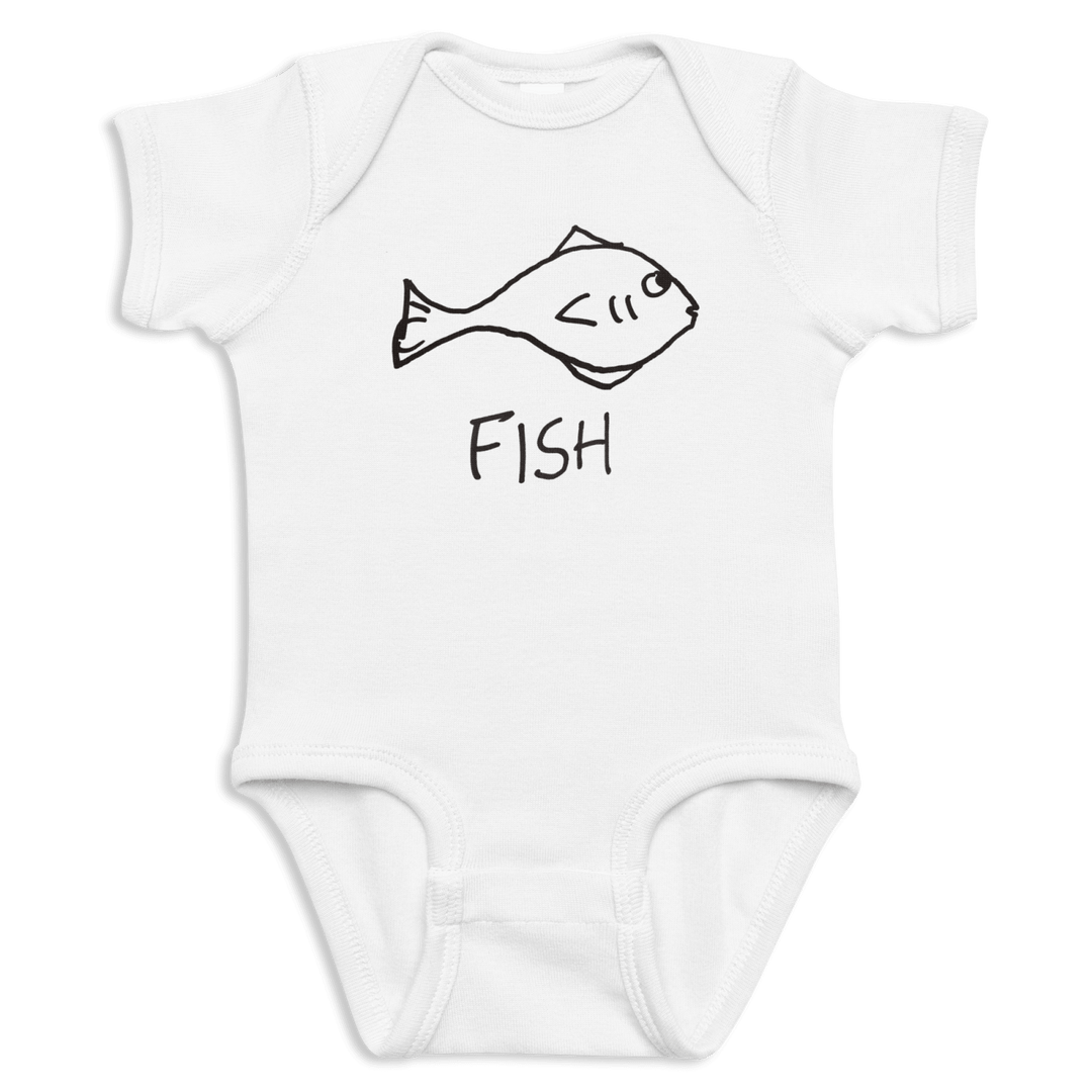 Fish - Baby Onesie - LoFi Animal Shirts