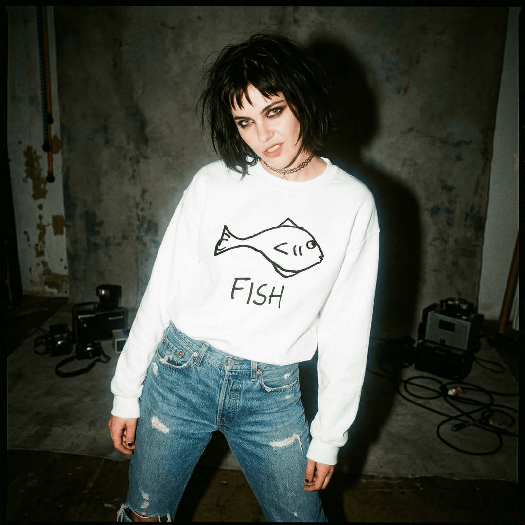 Fish - Crewneck Sweatshirt - LoFi Animal Shirts