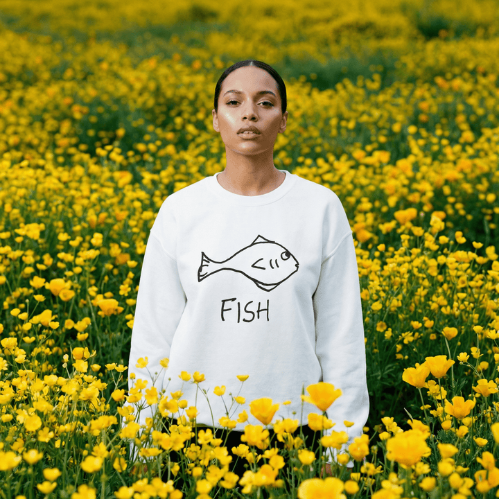Fish - Crewneck Sweatshirt - LoFi Animal Shirts