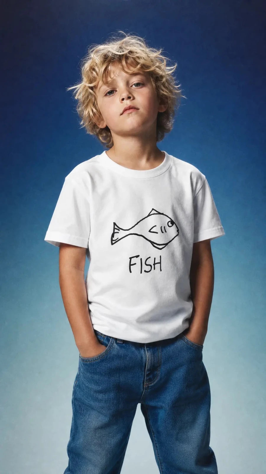 Fish - Kids Tee - LoFi Animal Shirts