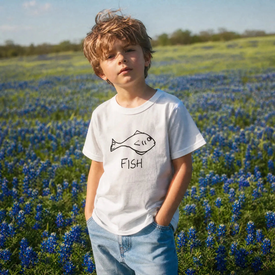 Fish - Kids Tee - LoFi Animal Shirts
