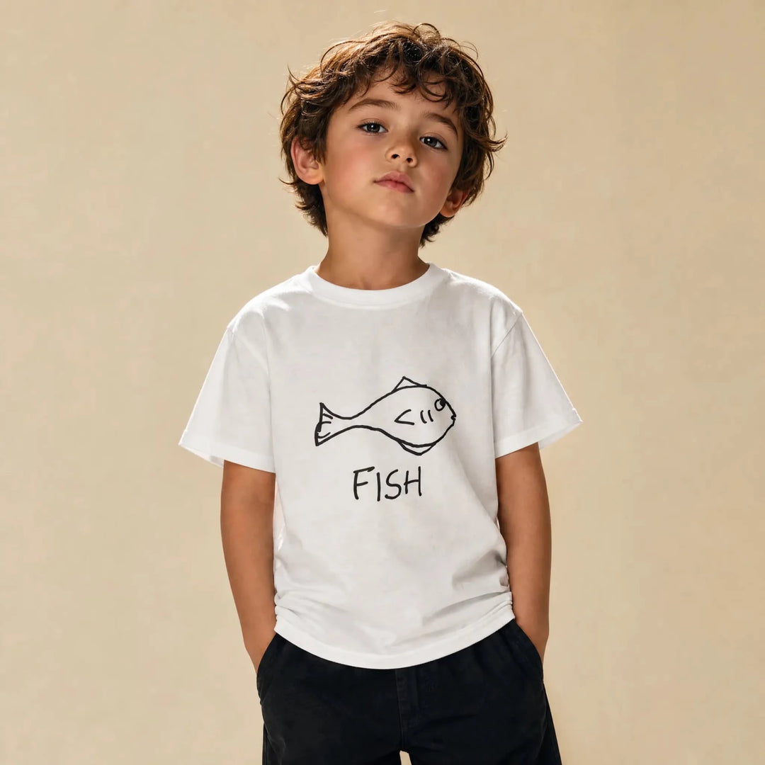 Fish - Kids Tee - LoFi Animal Shirts