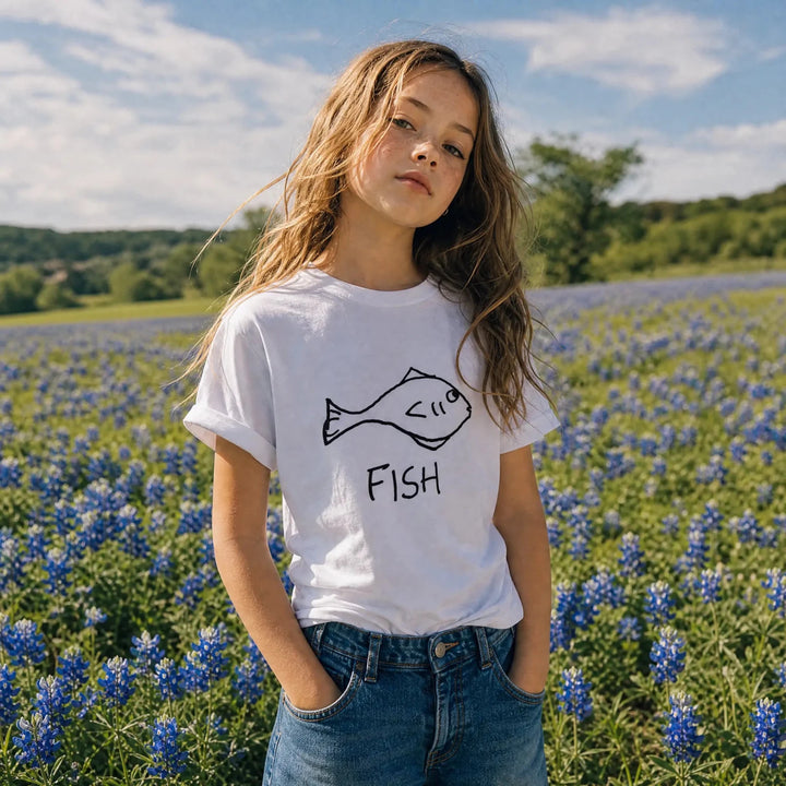 Fish - Kids Tee - LoFi Animal Shirts