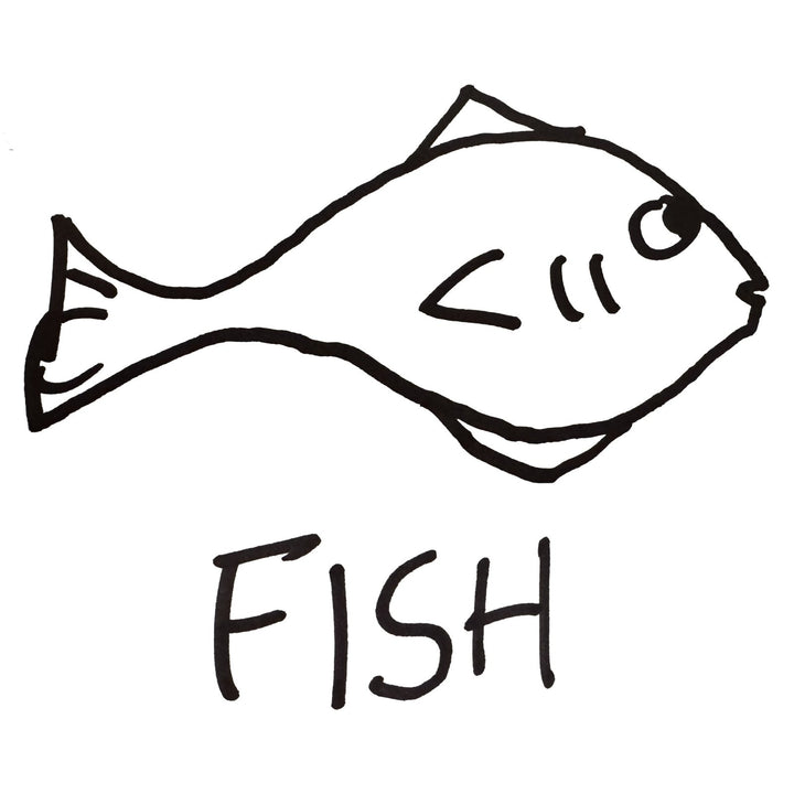 Fish - Long Sleeve Tee - LoFi Animal Shirts