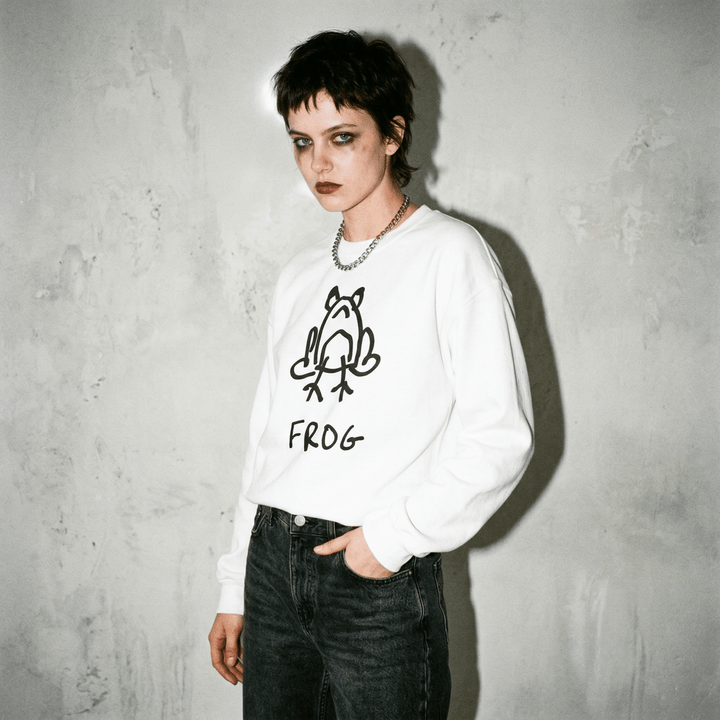 Frog - Crewneck Sweatshirt - LoFi Animal Shirts