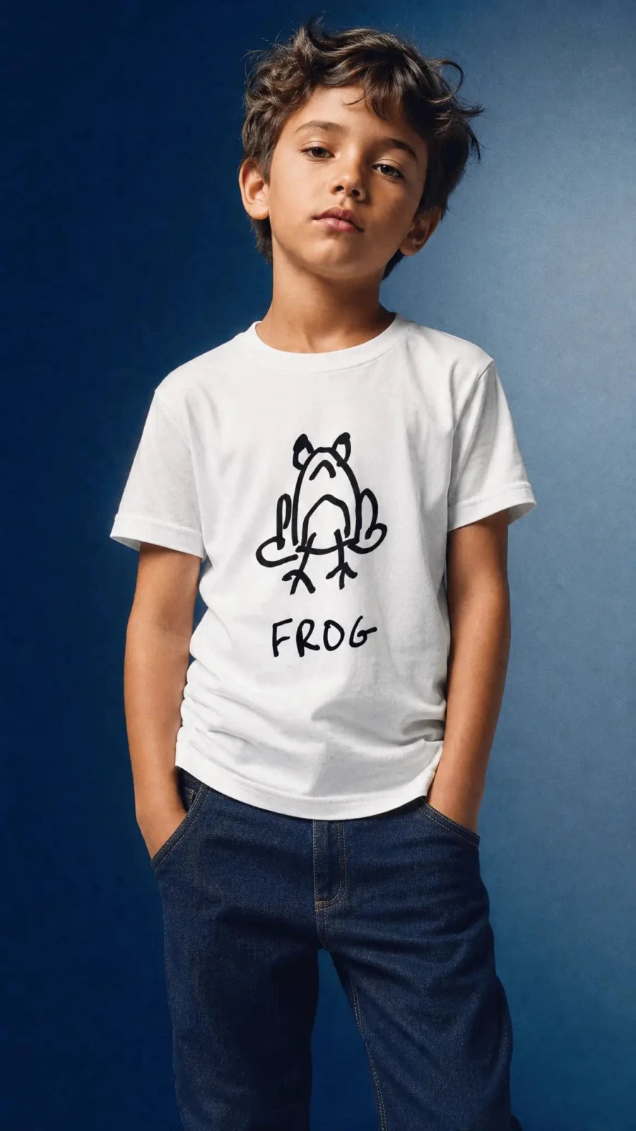 Frog - Kids Tee - LoFi Animal Shirts