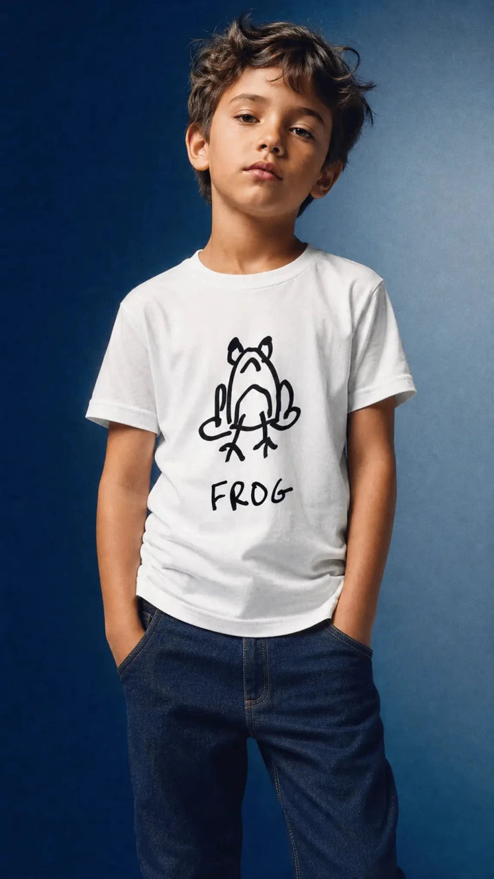 Frog - Kids Tee - LoFi Animal Shirts