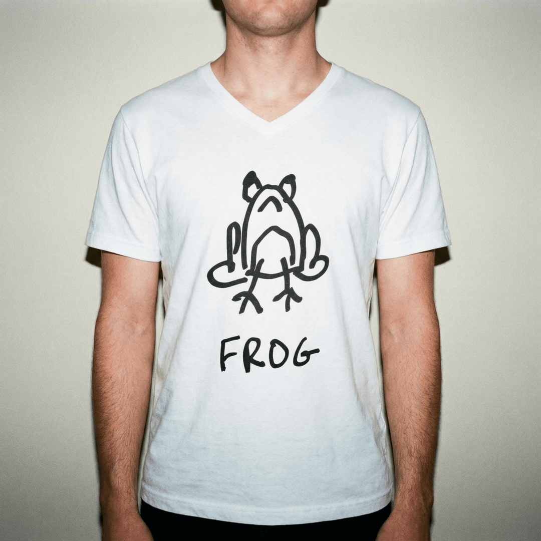 Frog - V - Neck T-Shirt - LoFi Animal Shirts
