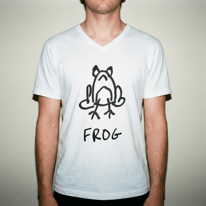 Frog - V - Neck T-Shirt - LoFi Animal Shirts