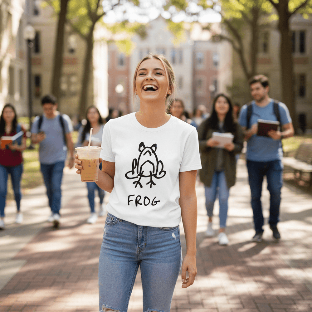 Frog - Women's Fitted Tee - LoFi Animal Shirts